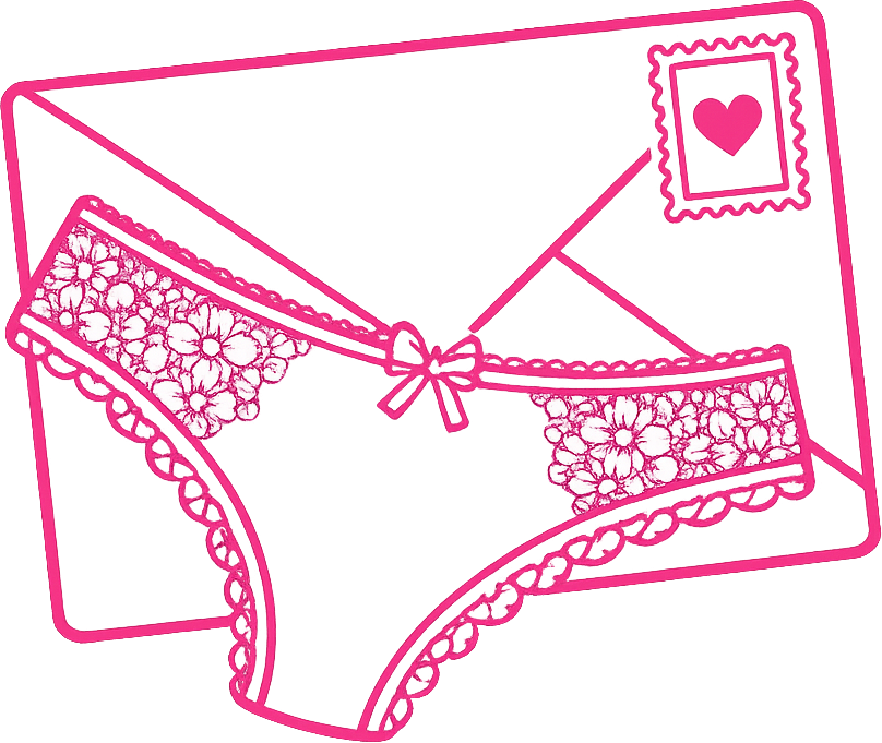 Envelope and lingerie icon